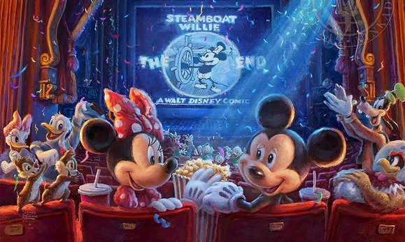 Thomas Kinkade Disney Limited Edition:"90 Years of Mickey"