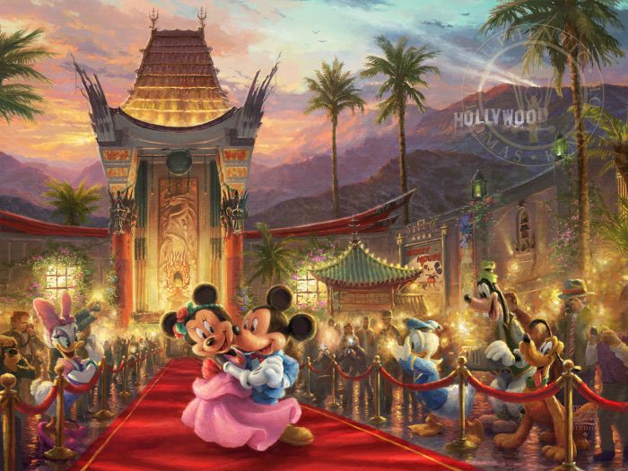 Thomas Kinkade Disney Limited Edition:"Mickey and Minnie in Hollywood"