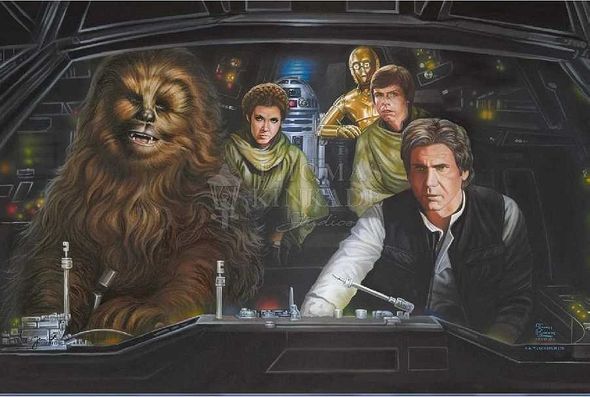 Star Wars Limited Edition Thomas Kinkade Studios Giclee:"Strike Team"