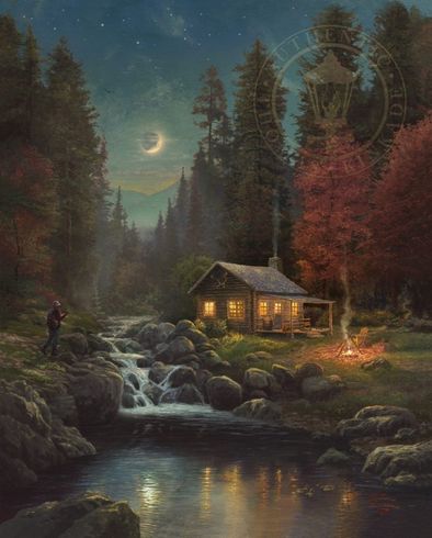 Thomas Kinkade Limited Edition Fine Art:"Away From It All"