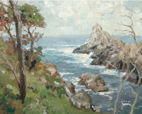 Thomas Kinkade Limited Edition Plein Air Canvas: "Point Lobos, Carmel"