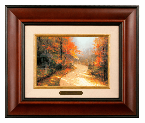 Thomas Kinkade 5" x 7" Framed Brushworks:"Autumn Lane"