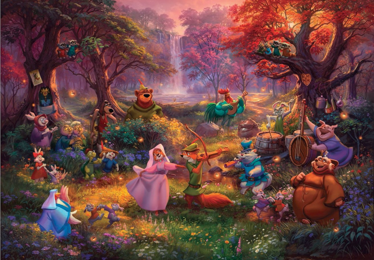 Thomas Kinkade Limited Edition Giclee Print:"Disney’s Robin Hood"