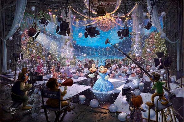 Thomas Kinkade Studios® Disney Time-Limited Edition Giclee:"Disney’s 100th Anniversary"