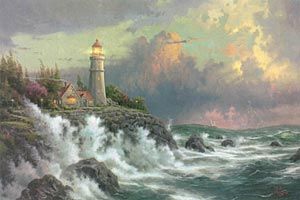 Thomas Kinkade Signed and Numbered Limited Edition Hand Embellished Canvas:" 