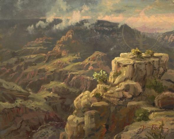 Thomas Kinkade Limited Edition Hand Embellished Canvas:"The Grand Canyon"