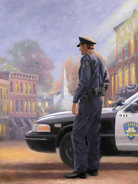 Thomas Kinkade Limited Edition Giclee Print:"Called to Service"