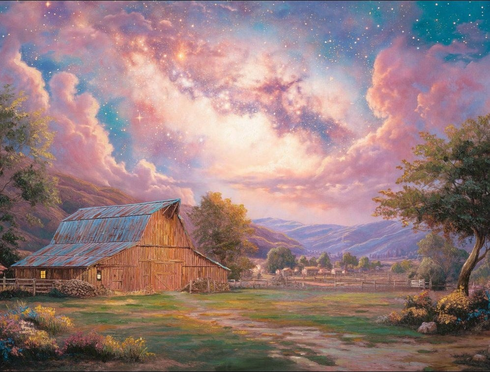 Francisco Caballero Signed Limited Edition Giclee Print:"Under Heaven's Canopy"