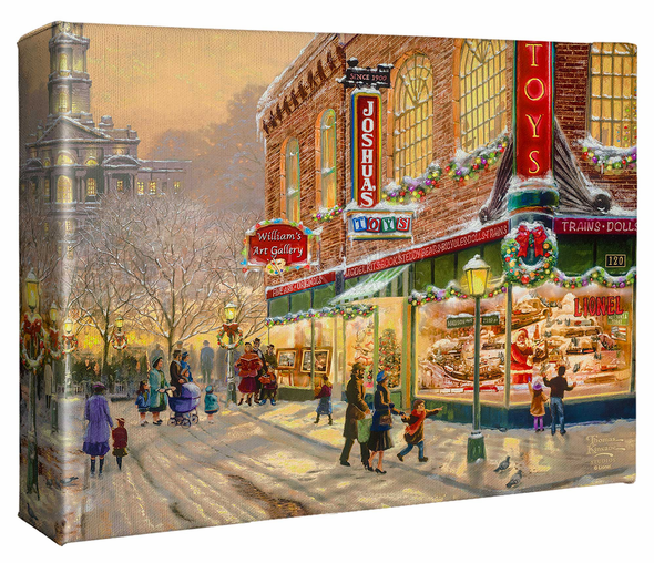 Thomas Kinkade Studios: "A Christmas Wish - 8' x 10' Gallery Wrapped Canvas"
