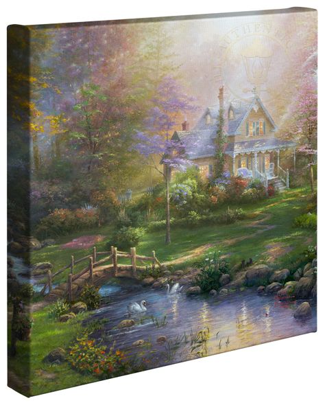 Thomas Kinkade Studios: "A Mother’s Perfect Day - 14' x 14' Gallery Wrapped Canvas"