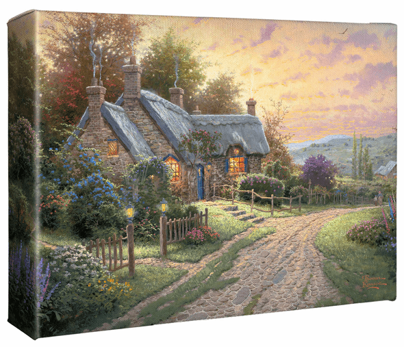 Thomas Kinkade Studios: "A Peaceful Time - 8' x 10' Gallery Wrapped Canvas"