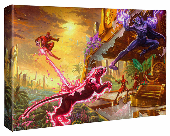 Thomas Kinkade Studios: "Black Panther - 10' x 14' Gallery Wrapped Canvas"