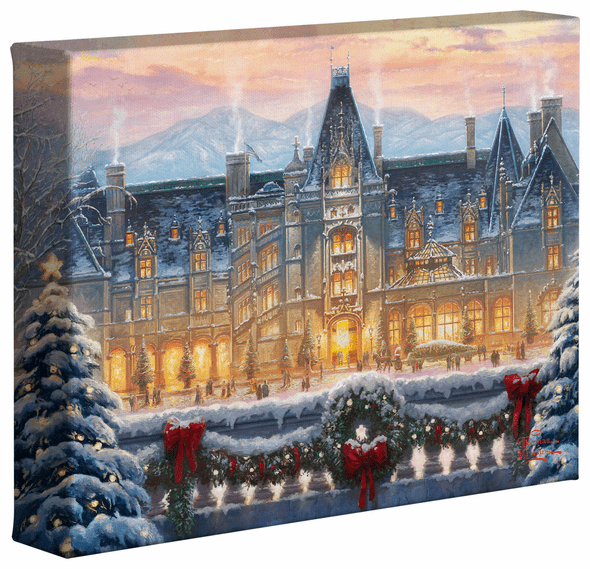 Thomas Kinkade Studios: "Christmas at Biltmore® - 8' x 10' Gallery Wrapped Canvas"