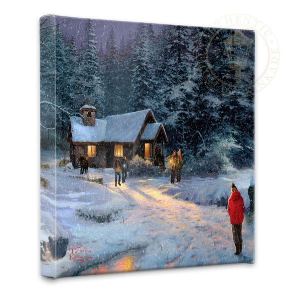 Thomas Kinkade Studios: "Christmas Miracle - 14' x 14' Gallery Wrapped Canvas"