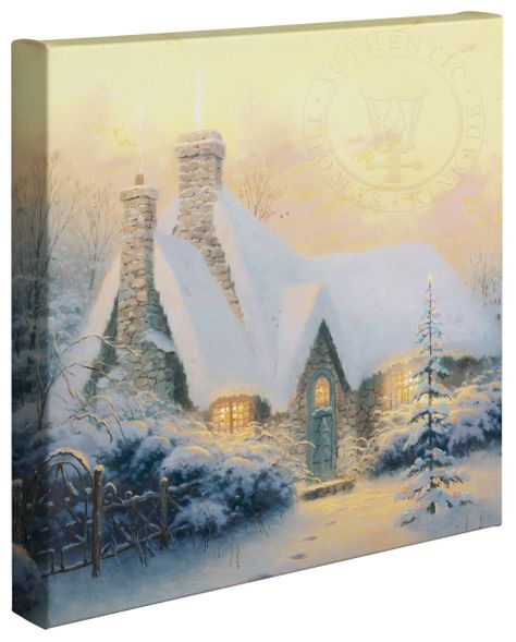 Thomas Kinkade Studios: "Christmas Tree Cottage - 20' x 20' Gallery Wrapped Canvas"