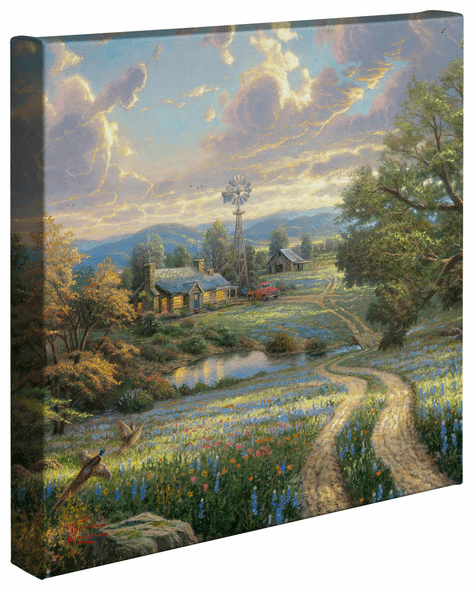 Thomas Kinkade Studios: "Country Living - 14' x 14' Gallery Wrapped Canvas"