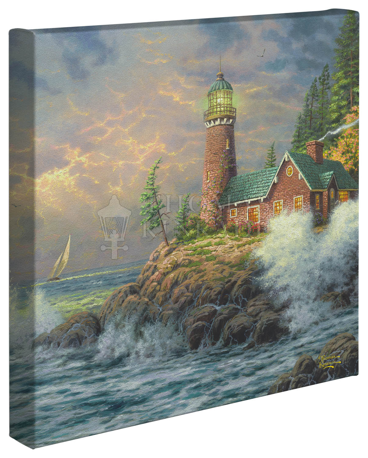 Thomas Kinkade Studios "Courage 14' x 14' Gallery Wrapped Canvas