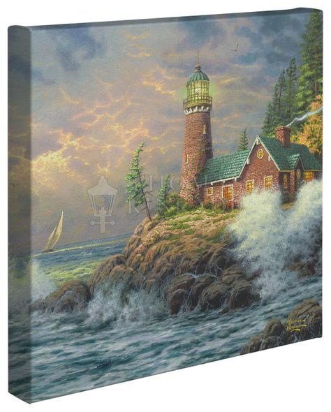 Thomas Kinkade Studios: "Courage - 14' x 14' Gallery Wrapped Canvas"