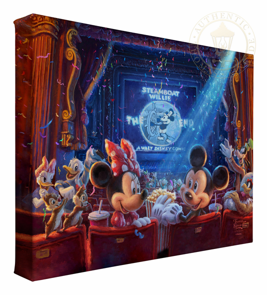 Thomas Kinkade Studios: "Disney 90 Years of Mickey - 11' x 14' Gallery Wrapped Canvas"