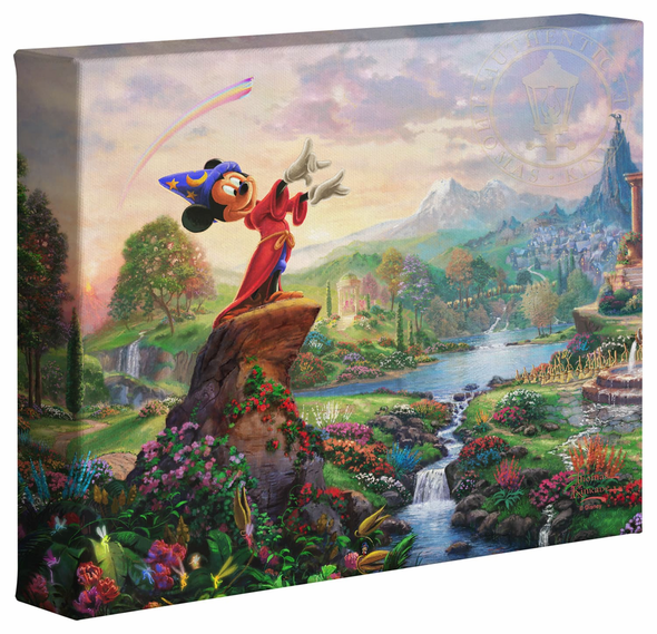 Thomas Kinkade Studios: "Disney Fantasia - 8' x 10' Gallery Wrapped Canvas"