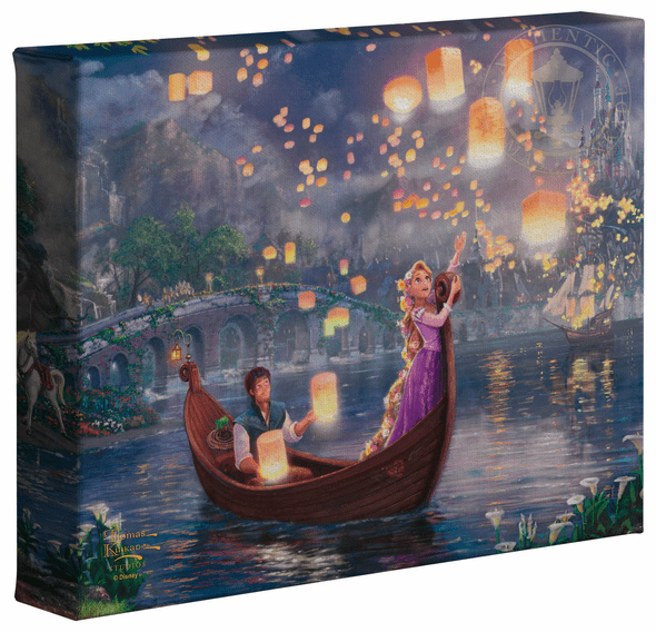 Thomas Kinkade Studios: "Disney Tangled - 8' x 10' Gallery Wrapped Canvas"