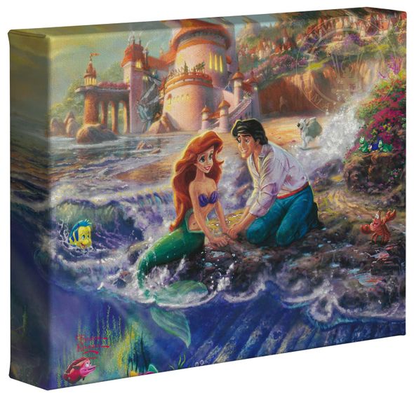 Thomas Kinkade Studios: "Disney The Little Mermaid - 8' x 10' Gallery Wrapped Canvas"