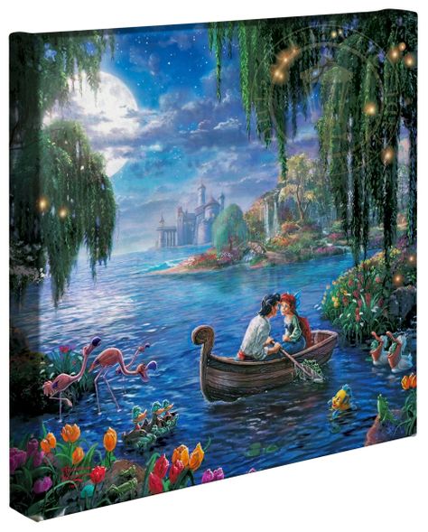 Thomas Kinkade Studios: "Disney The Little Mermaid II - 14' x 14' Gallery Wrapped Canvas"