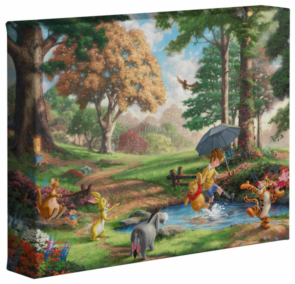 Thomas Kinkade Studios: "Disney Winnie the Pooh I - 8' x 10' - Gallery Wrapped Canvas"