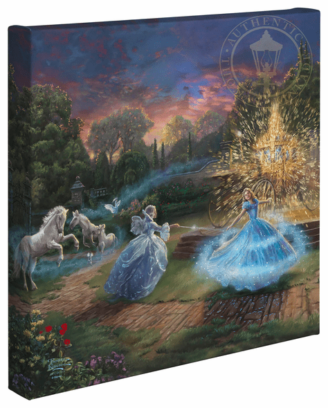 Thomas Kinkade Studios: "Disney Wishes Granted - 14' x 14' Gallery Wrapped Canvas"