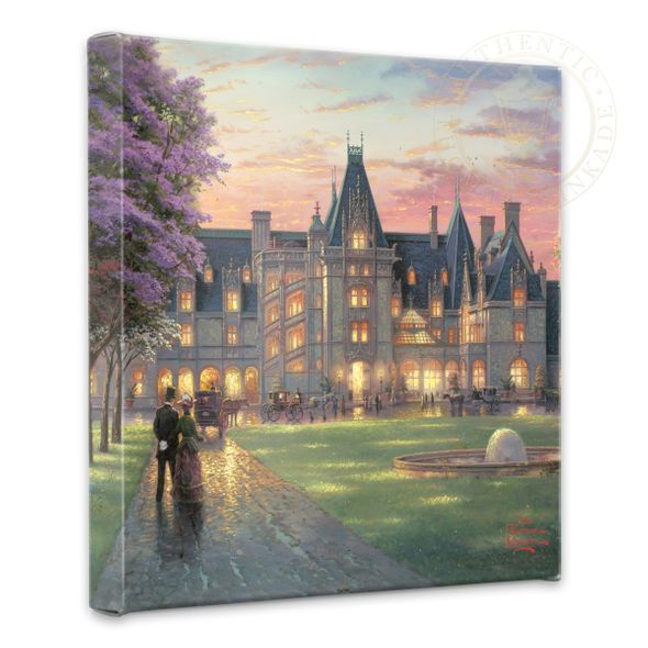 Thomas Kinkade Studios: "Elegant Evening at Biltmore - 14' x 14' Gallery Wrapped Canvas"