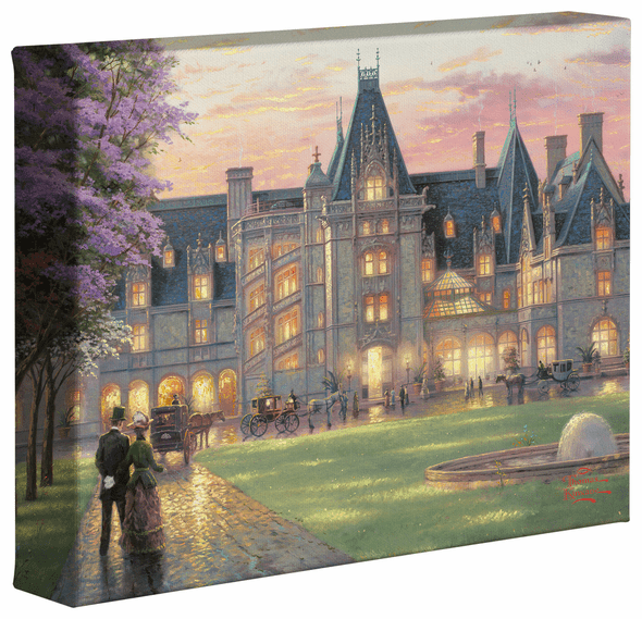 Thomas Kinkade Studios: "Elegant Evening at Biltmore - 8' x 10' Gallery Wrapped Canvas"