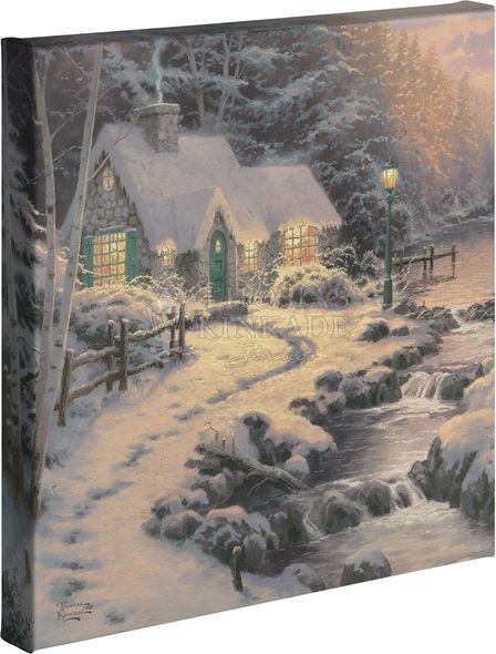 Thomas Kinkade Studios: "Evening Glow - 14' x 14' Gallery Wrapped Canvas"