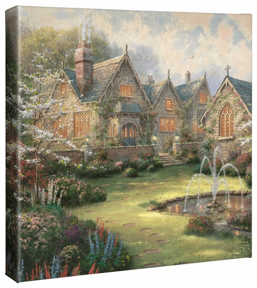 Thomas Kinkade Studios: "Garden Manor - 14' x 14' Gallery Wrapped Canvas"