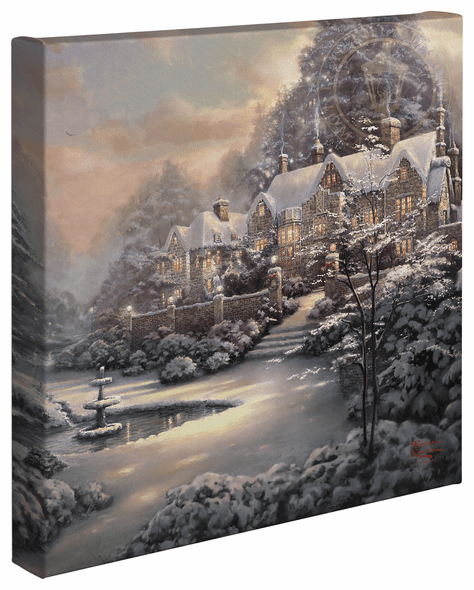 Thomas Kinkade Studios: "Holiday at Spring Gate - 14' x 14' Gallery Wrapped Canvas"