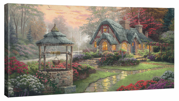 Thomas Kinkade Studios: "Make a Wish Cottage - 16' x 31' Gallery Wrapped Canvas"