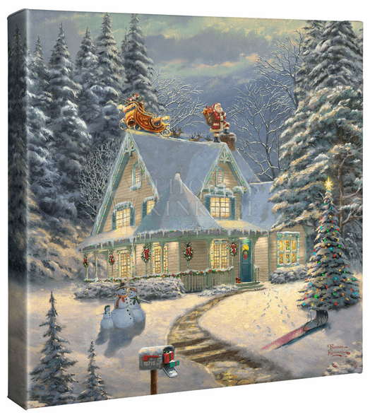 Thomas Kinkade Studios: "Midnight Delivery - 14' x 14' Gallery Wrapped Canvas"