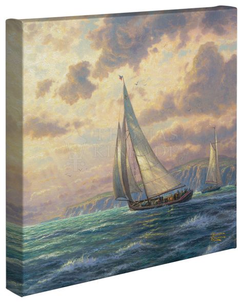 Thomas Kinkade Studios: "New Horizons - 14' x 14' Gallery Wrapped Canvas"