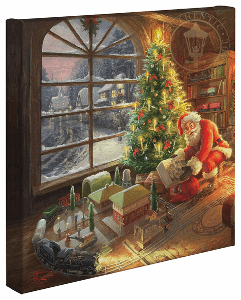 Thomas Kinkade Studios: "Santa’s Special Delivery - 14' x 14' Gallery Wrapped Canvas"