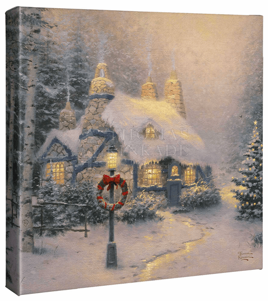 Thomas Kinkade Studios: "Stonehearth Hutch - 14' x 14' Gallery Wrapped Canvas"