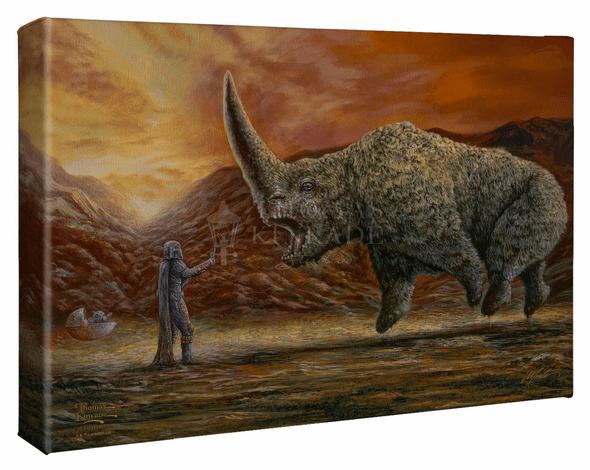 Thomas Kinkade Studios: "The Mandalorian &#8482; - The Mudhorn&#8482; - 10' x 14' Gallery Wrapped Canvas"