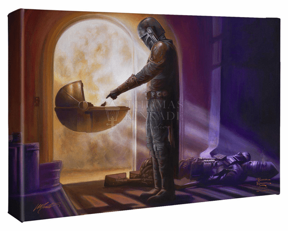 Thomas Kinkade Studios: "The Mandalorian &#8482; - Turning Point - 10' x 14' Gallery Wrapped Canvas"