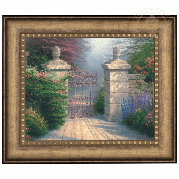Thomas Kinkade Studios: "The Open Gate - 16' x 20' Brushstroke Vignette"