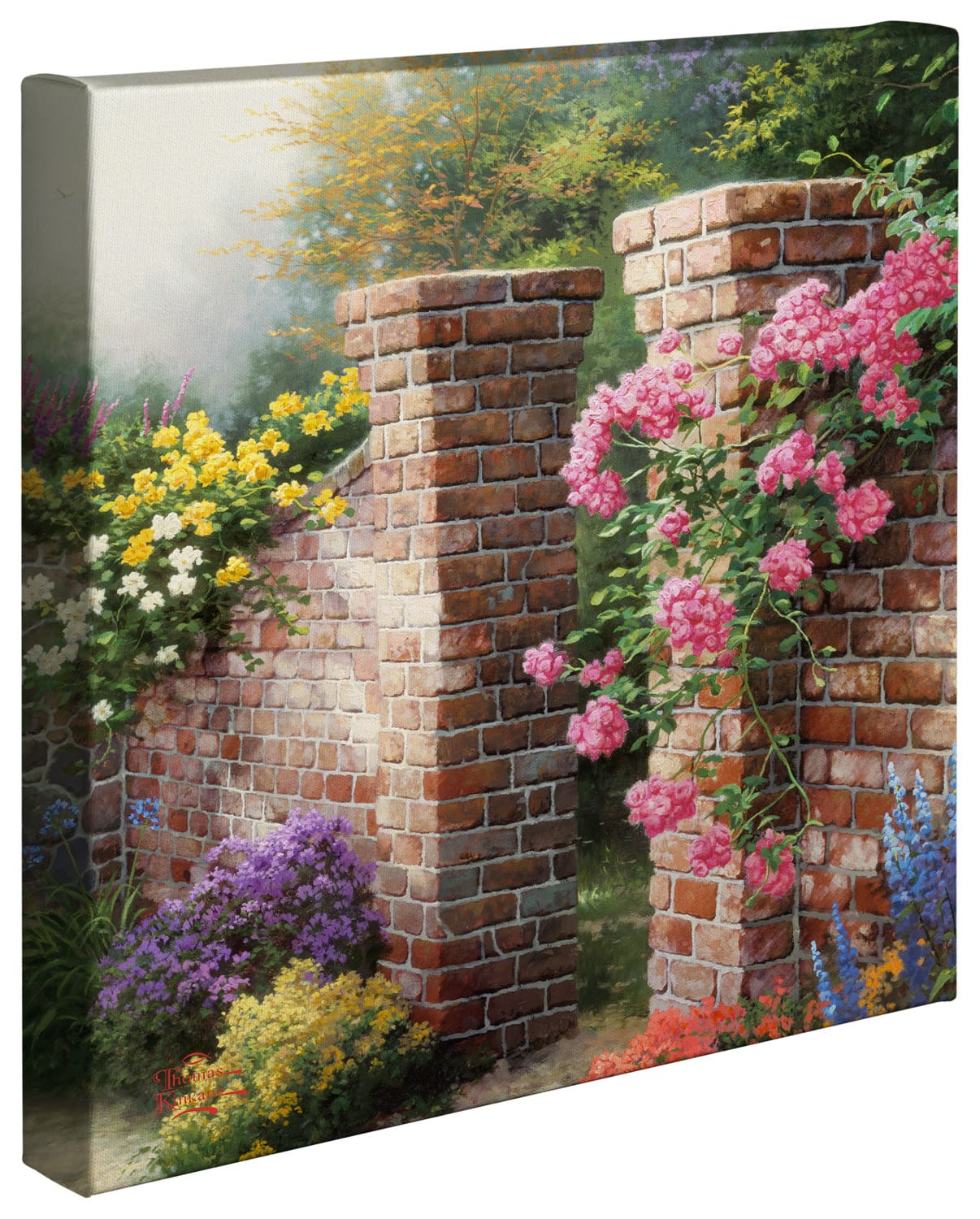 Thomas Kinkade Studios "The Rose Garden 14' x 14' Gallery Wrapped
