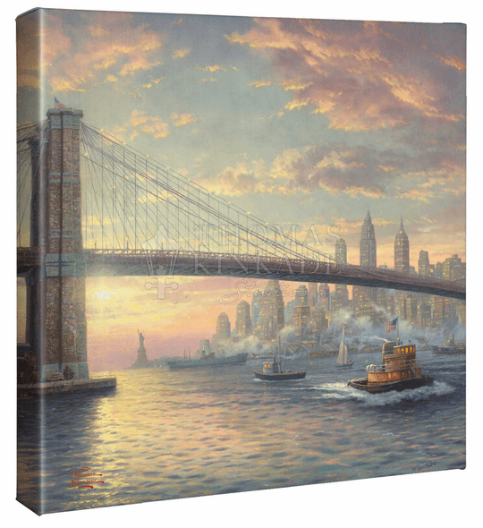 Thomas Kinkade Studios: "The Spirit of New York - 14' x 14' - Gallery Wrapped Canvas"