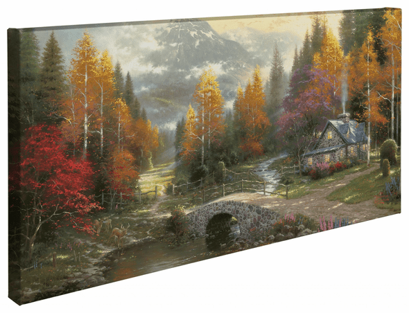 Thomas Kinkade Studios: "The Valley of Peace - 16' x 31' Gallery Wrapped Canvas"