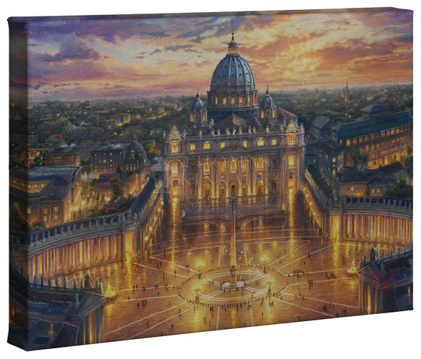 Thomas Kinkade Studios: "Vatican Sunset - 10' x 14' Gallery Wrapped Canvas"