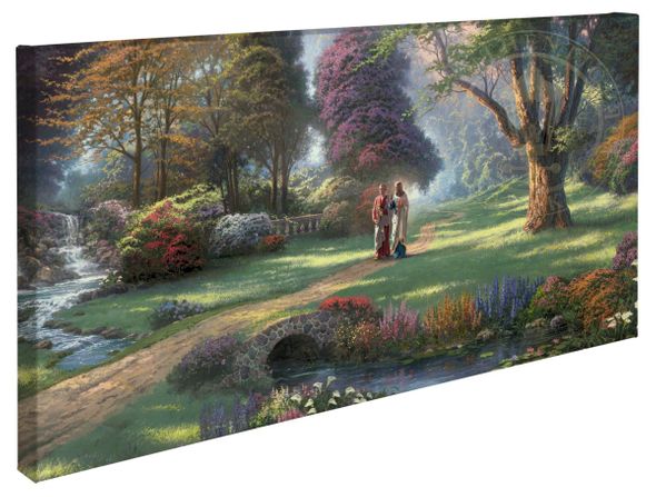 Thomas Kinkade Studios: "Walk of Faith - 16' x 31' Gallery Wrapped Canvas"