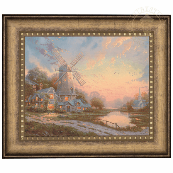 Thomas Kinkade Studios: "Wind of the Spirit - 16' x 20' Brushstroke Vignette"