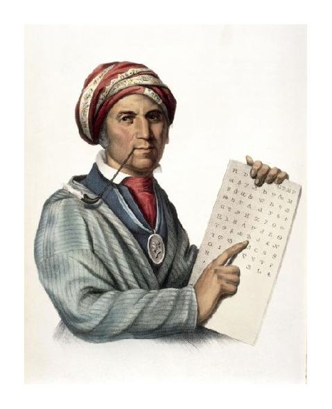 Thomas Lorraine McKenney Fine Art Open Edition Giclée:"Sequoyah"