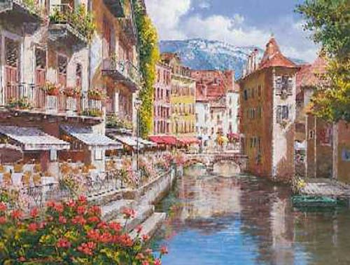 Thomas McKnight Limited Edition Serigraph on Paper:"Atlantic Pool"